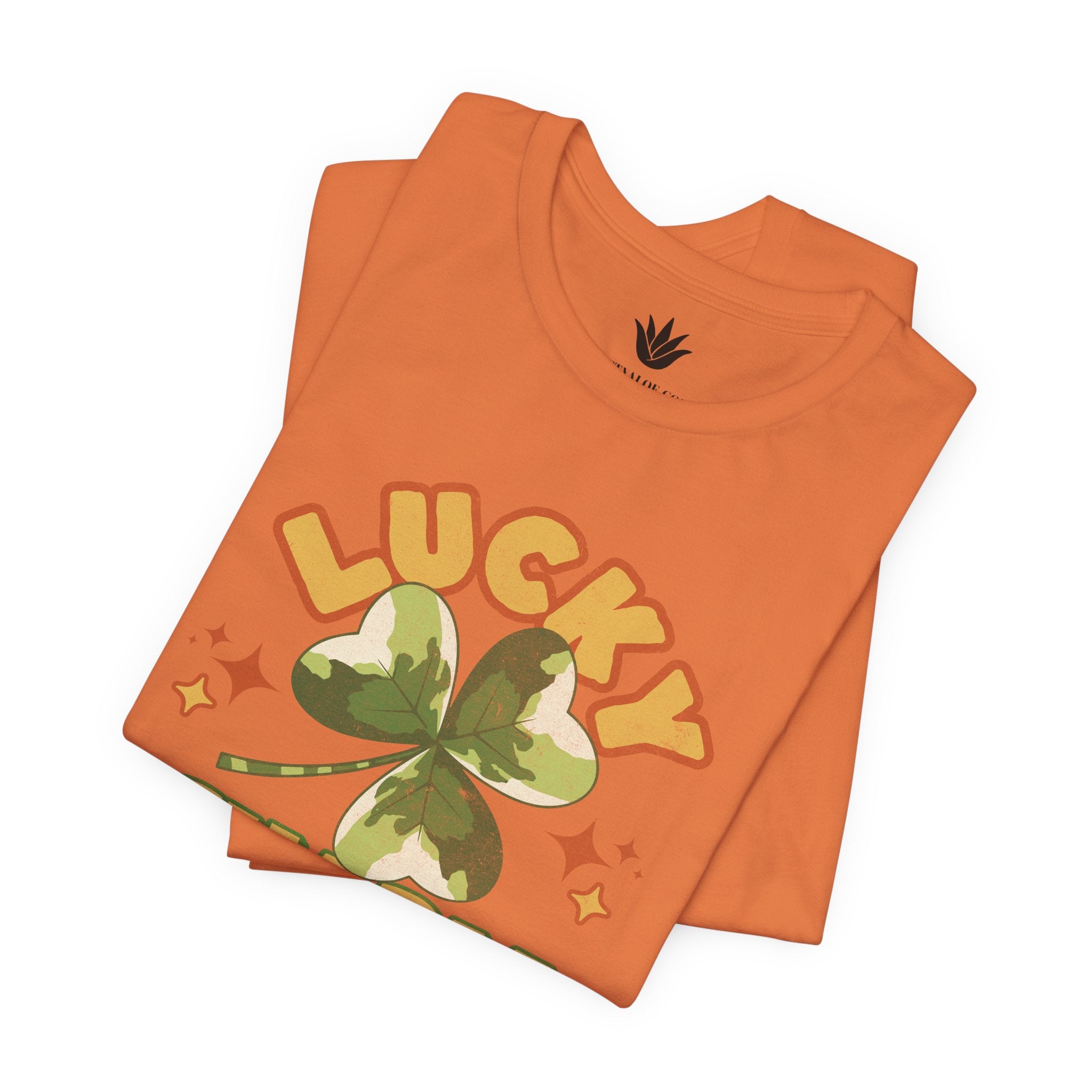 Lucky Charm T-Shirt – Retro Four-Leaf Clover St. Patrick’s Day Tee for Plant Lovers