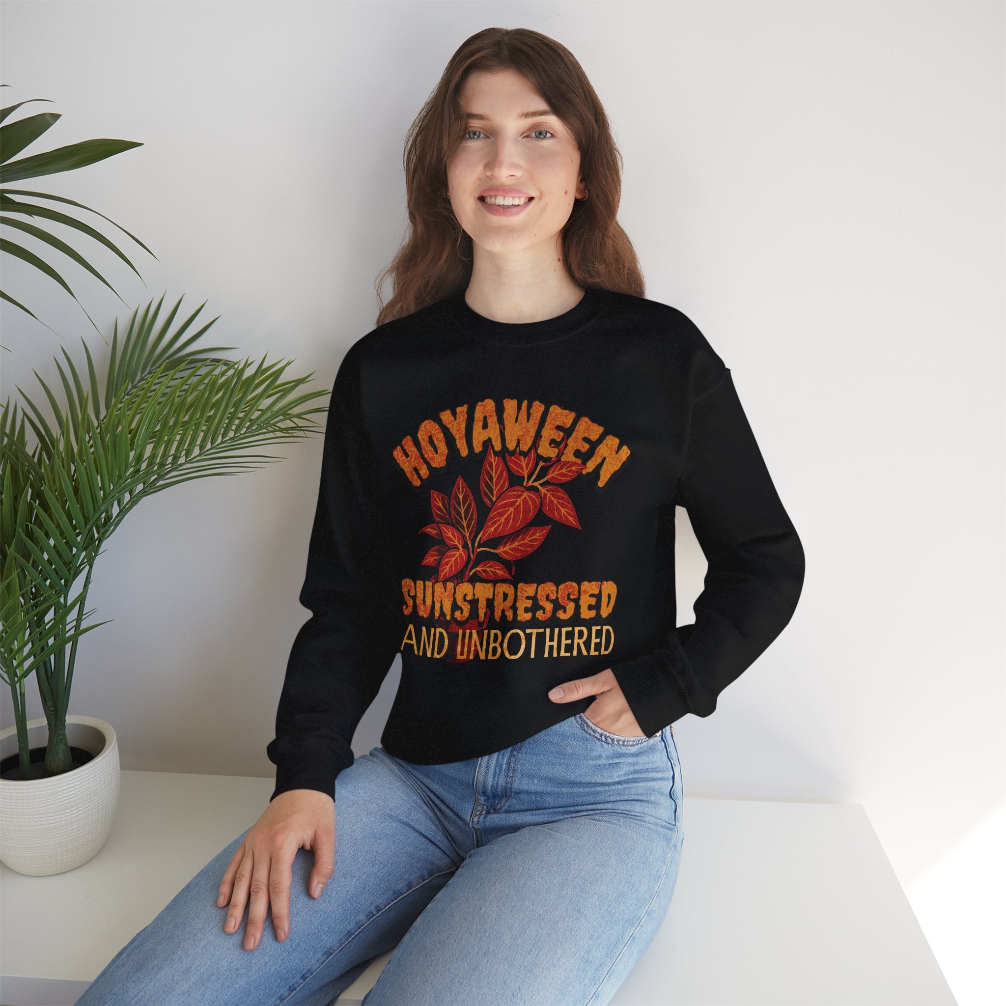 Hoyaween Sunstressed and Unbothered Sweatshirt