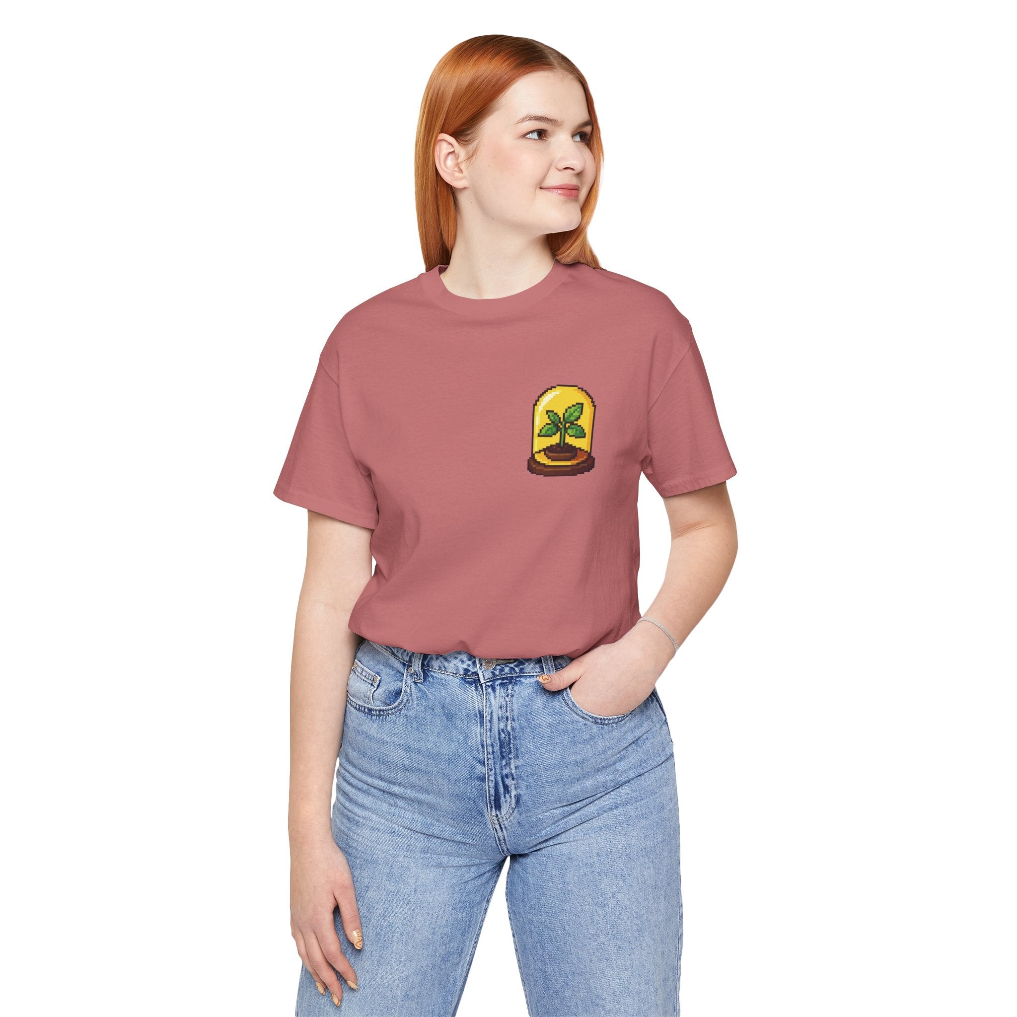Do Not Disturb I’m Rooting T-Shirt – Funny Pixel Plant Lover Tee