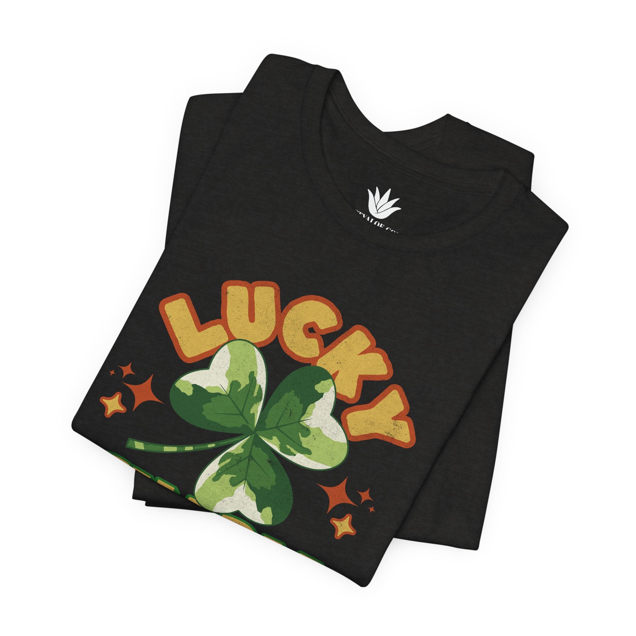 Lucky Charm T-Shirt – Retro Four-Leaf Clover St. Patrick’s Day Tee for Plant Lovers