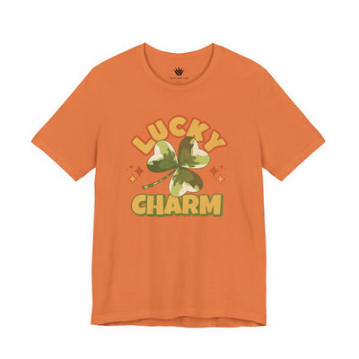 Lucky Charm T-Shirt – Retro Four-Leaf Clover St. Patrick’s Day Tee for Plant Lovers