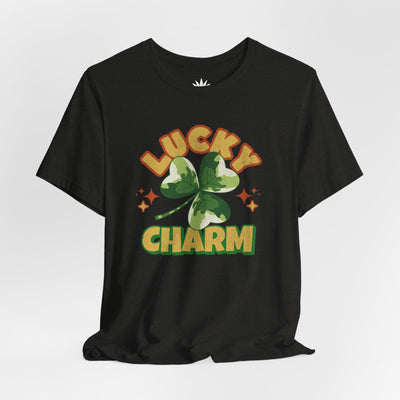 Lucky Charm T-Shirt – Retro Four-Leaf Clover St. Patrick’s Day Tee for Plant Lovers