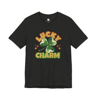 Lucky Charm T-Shirt – Retro Four-Leaf Clover St. Patrick’s Day Tee for Plant Lovers