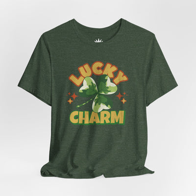 Lucky Charm T-Shirt – Retro Four-Leaf Clover St. Patrick’s Day Tee for Plant Lovers