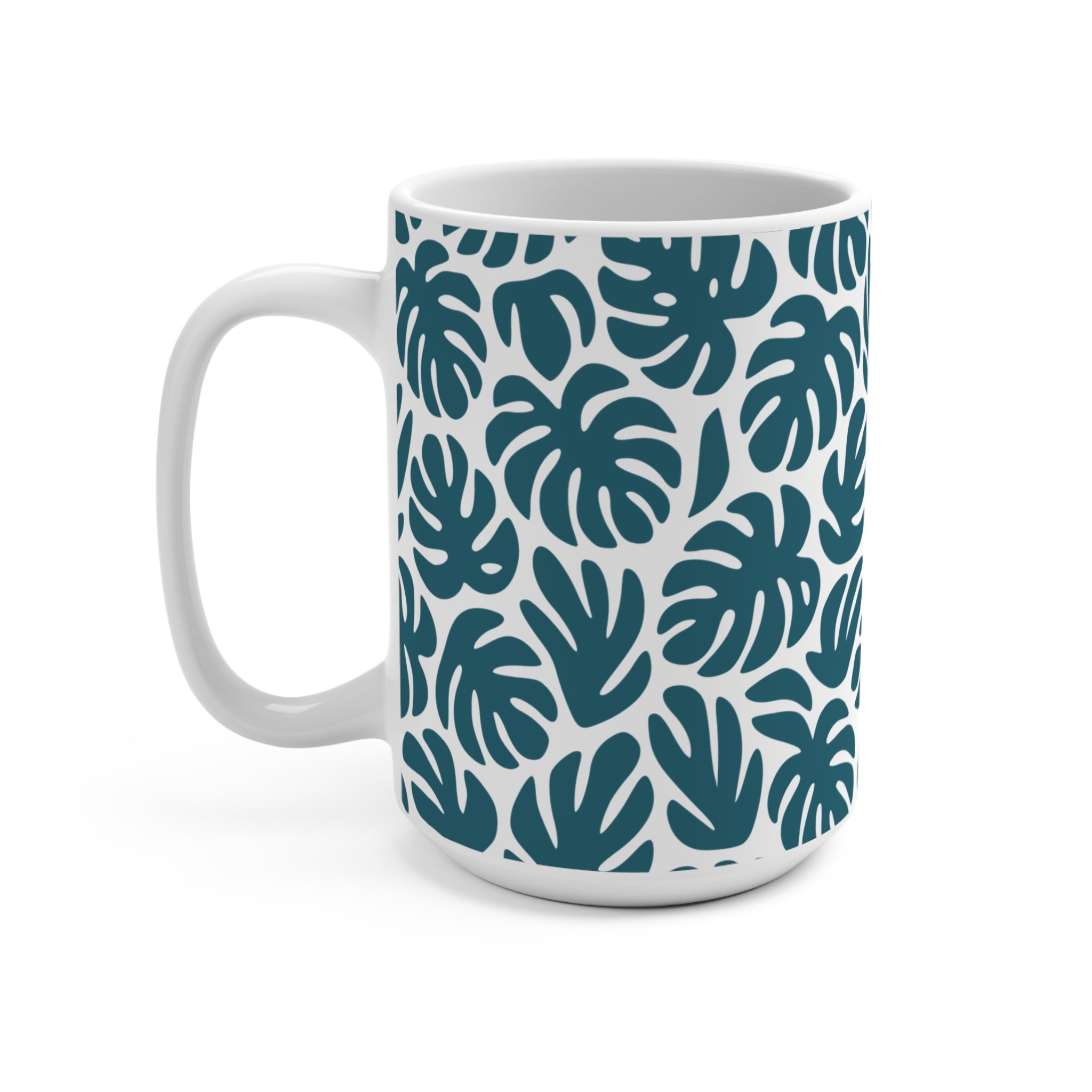Monstera Leaf Mug – Tropical Jungle Coffee Cup for Plant Lovers