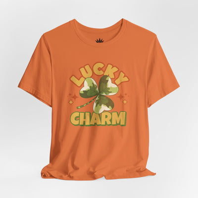 Lucky Charm T-Shirt – Retro Four-Leaf Clover St. Patrick’s Day Tee for Plant Lovers