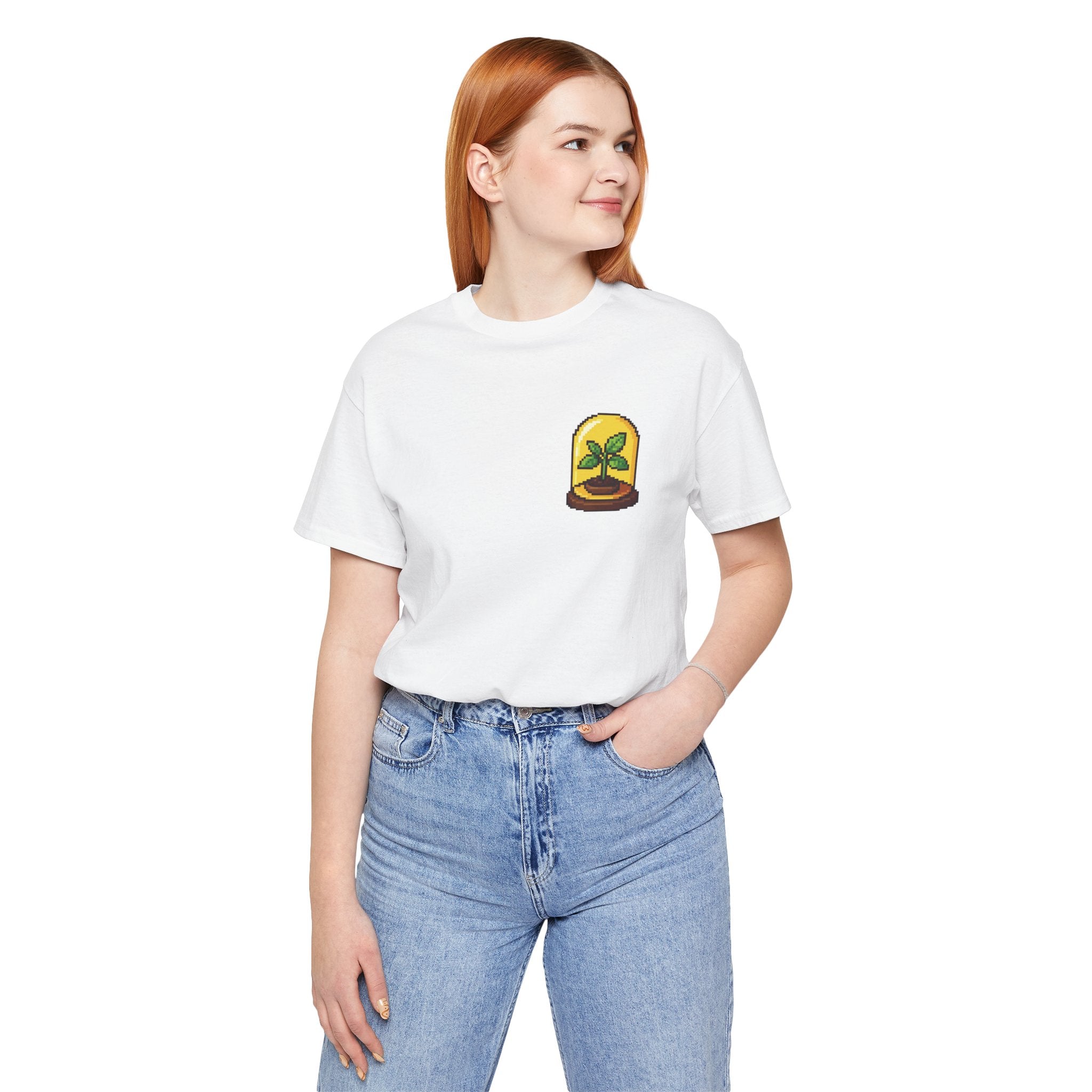 Do Not Disturb I’m Rooting T-Shirt – Funny Pixel Plant Lover Tee