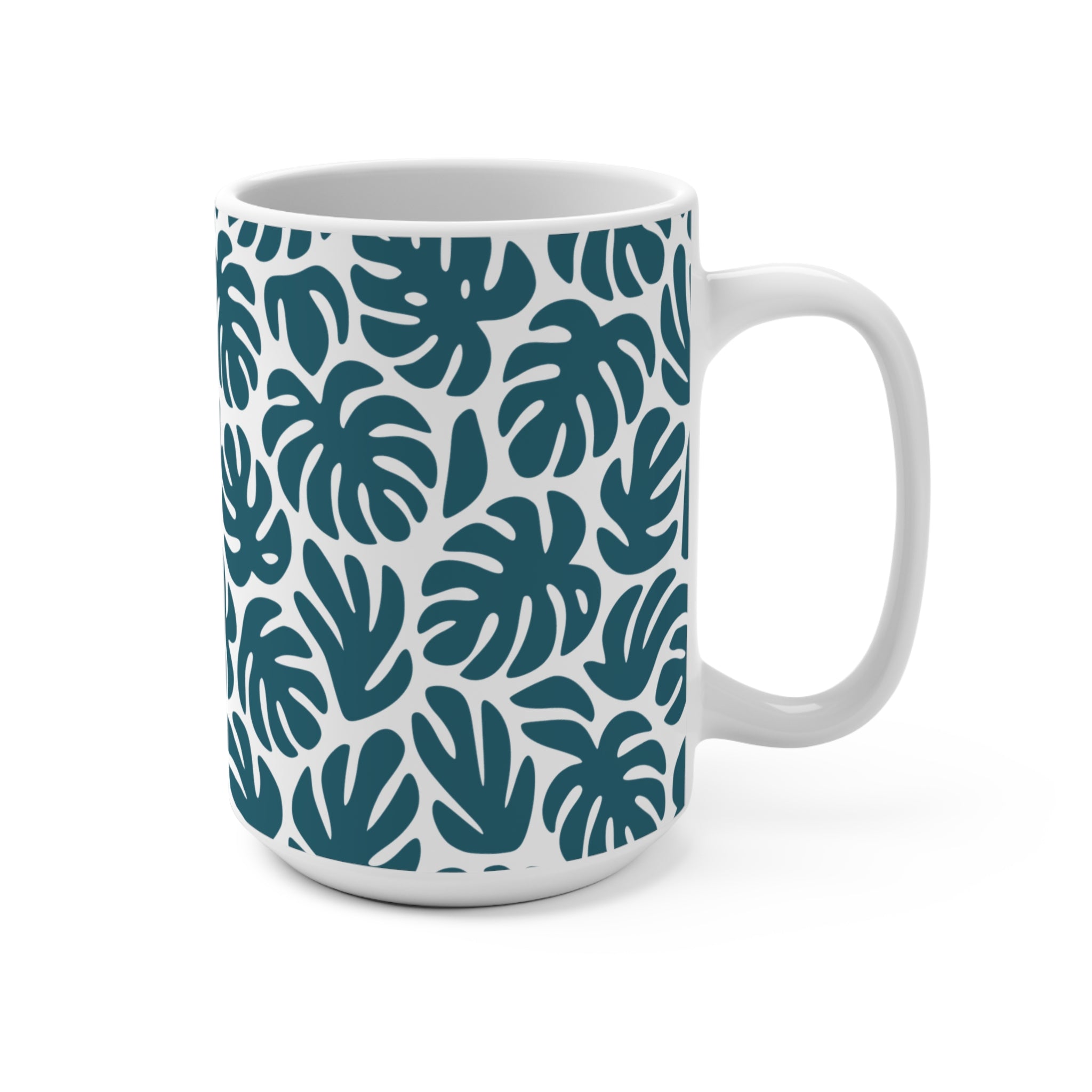 Monstera Leaf Mug – Tropical Jungle Coffee Cup for Plant Lovers