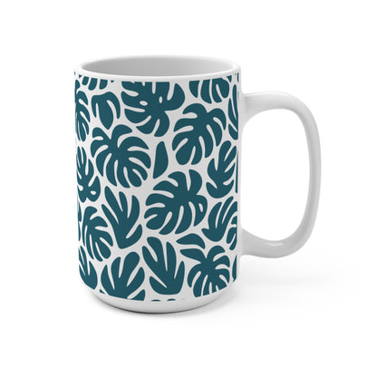 Monstera Leaf Mug – Tropical Jungle Coffee Cup for Plant Lovers