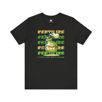 Black t-shirt with a graphic design of a snake and text on a white background