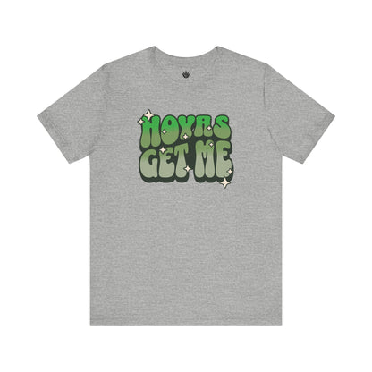 Light grey “Hoyas Get Me” T-shirt – vintage style plant parent tee for Hoya lovers and indoor plant fans